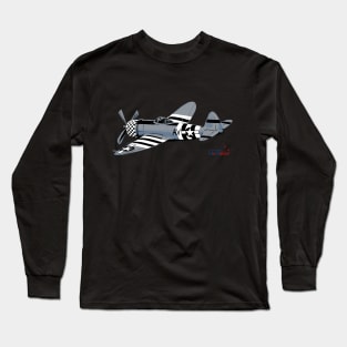 American Warbird Vintage Aircraft Long Sleeve T-Shirt